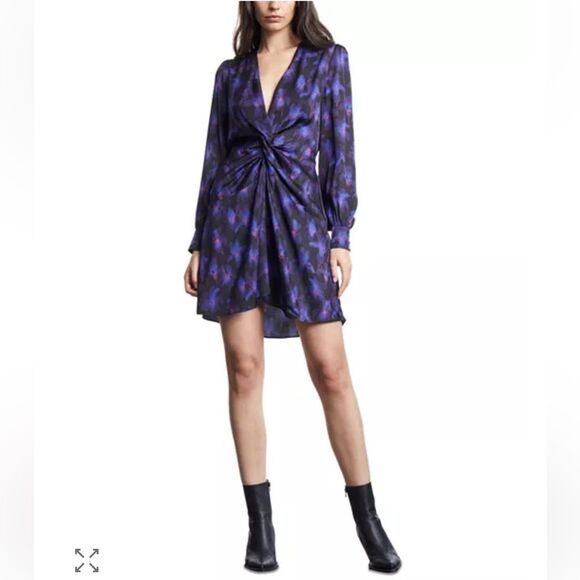 $345 The Kooples Twisted Floral Dress NWT - Picture 1 of 9